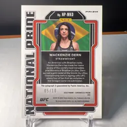 2022 Panini UFC Prizm National Pride Mackenzie Dern Gold /10 - Image 2