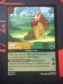 Lady Miss Park Avenue, Disney Lorcana Near Mint, Archazia's Island, 28/204 - Image 1