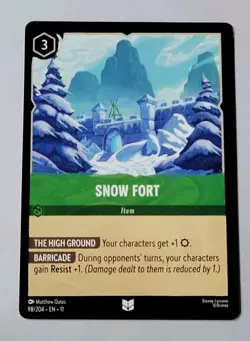 Disney Lorcana TCG - Winterspell: Snow Fort (098/204) - Uncommon - Near Mint - Image 1