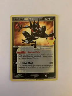 Pokemon TCG Card Greninja Gold Star SWSH144 Black Star Promo Holo Rare NM-Mint - Image 1