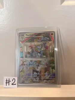Pokemon TCG Machoke 177/165 Scarlet & Violet 151 HIR LP Condition - Image 1