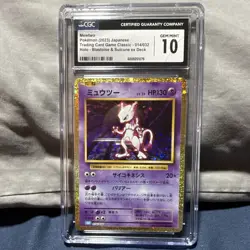 Pokemon TCG CGC 10 Mewtwo Pokemon TCG Classic 014/032 Holo JPN 2023 - Image 1