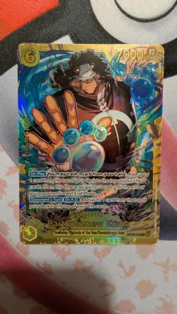 Bartholomew Kuma NM+ OP12-119 One Piece TCG Legacy of the Master Secret Rare - Image 1