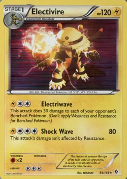 Electivire Holo Holo Rare Boundaries Crossed 54/149 NM - Image 1