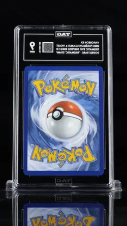 Pokemon Prismatic Evolutions Vaporeon EX 023/131 Stamped Surprise Box TAG 9 MINT - Image 2