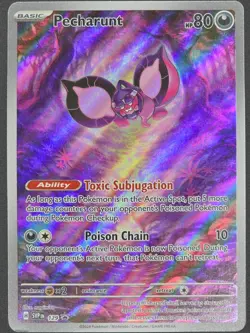 Pecharunt SVP129 - Pokemon Scarlet & Violet - Black Star Promo FULL ART Holo NM - Image 1