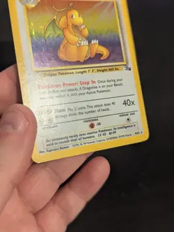 Dragonite 4/62 - Fossil - Holo - Pokemon Card WOTC - LP - Image 5