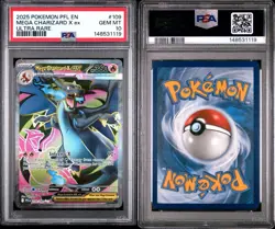 Mega Charizard X EX 109/094 Ultra Rare Pfl En-Phantasmal Flames Pokemon PSA 10 - Image 3
