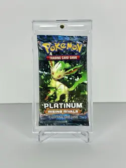 Pokemon TCG Platinum Rising Rivals Booster Pack Leafeon Artwork Sealed w/ Case - Image 1