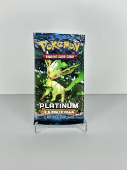 Pokemon TCG Platinum Rising Rivals Booster Pack Leafeon Artwork Sealed w/ Case - Image 3