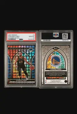 2021 Mosaic Steph Curry Stained Glass PSA 10 - Image 1