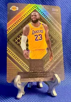 LeBron James 2025-26 Topps Match Attax SP GOLD 100 CLUB #100C-LJ Lakers 1:10 🔥 - Image 4