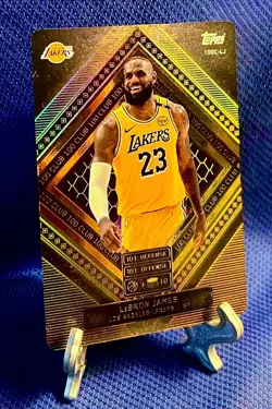 LeBron James 2025-26 Topps Match Attax SP GOLD 100 CLUB #100C-LJ Lakers 1:10 🔥 - Image 5