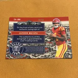 2026 Leaf Optichrome Football Jordan Maiava College Town Prospect RC Auto #/10 - Image 2