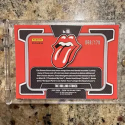 Panini 2025 Prizm The Rolling Stones #86 Serial Numbered Parallel /179 - Image 2