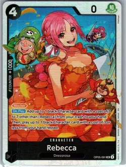 Rebecca (Reprint) PRB-02 OP05-091 Foil SR NM Premium Booster -The Best- Vol. 2 - Image 1
