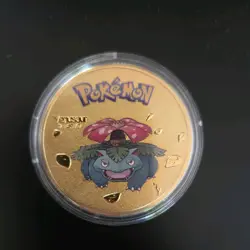 Venusaur Gold Collectable Coin Pokemon Commemorative - Image 1