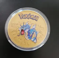 Gyarados Gold Collectable Metal Coin Commemorative Pokemon - Image 2