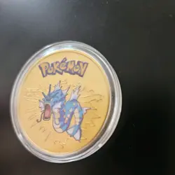 Gyarados Gold Collectable Metal Coin Commemorative Pokemon - Image 3