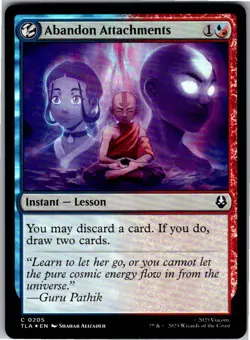 Abandon Attachments TLA 205 Foil NM Avatar: The Last Airbender - Image 1