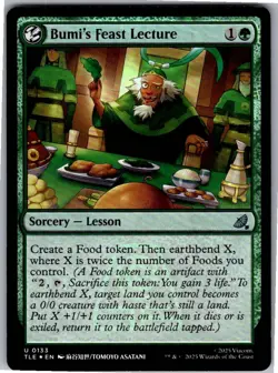 Bumi's Feast Lecture TLE 133 Foil NM Avatar: The Last Airbender: Eternal-Legal - Image 1