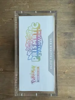 Prismatic Evolutions ETB - Factory Sealed - Pokemon Elite Trainer Box Acrylic - Image 3