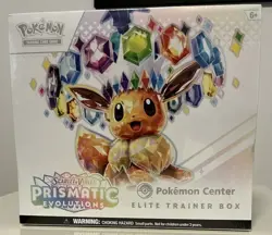 Pokemon Prismatic Evolutions Pokemon Center Elite Trainer Box ETB Sealed Eevee - Image 1