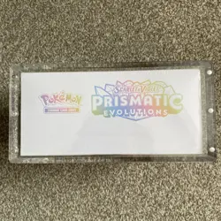 Prismatic Evolutions Pokemon Center Elite Trainer Box ETB Sealed & Acrylic Case - Image 2
