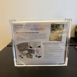 Prismatic Evolutions Pokemon Center Elite Trainer Box ETB Sealed + Acrylic case - Image 3