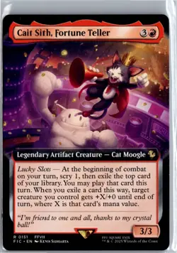 Cait Sith, Fortune Teller (Extended Art) R Commander: FINAL FANTASY 151 NM - Image 1