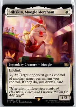 Stiltzkin, Moogle Merchant (Extended Art) R FINAL FANTASY 433 NM - Image 1