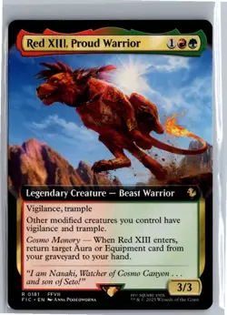 Red XIII, Proud Warrior (Extended Art) R Commander: FINAL FANTASY 181 NM - Image 1