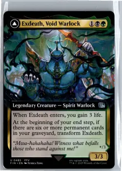 Exdeath, Void Warlock (Extended Art) U FINAL FANTASY 485 NM - Image 1