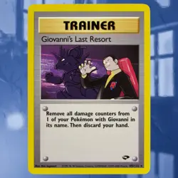 Giovanni's Last Resort Gym Challenge #105/132 Unlimited Pokemon Card ☆Near-Mint - Image 1