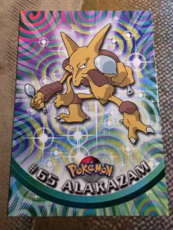 Alakazam #65 Topps Blue Logo Trading Cards Series 1 Pokemon Non-Holo NM - Image 1