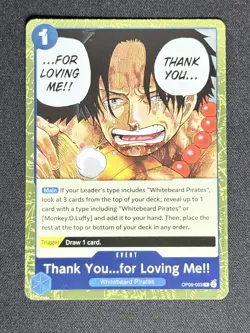 Thank You...for Loving Me!! #OP08-053 Two Legends- One Piece Card TCG - Image 1