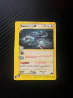 Pokemon - Buried Fossil - Reverse Holo - 47/144 - Skyridge - e-Series Card - LP - Image 1