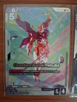 Gundam Aerial Rebuild LR+ & Aerial R+ Lot (2 Cards) NM - Image 5