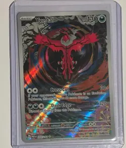 Pokemon TCG Yveltal Paradox Rift Holo Card 205/182 Illustration Rare - Image 1