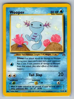 Wooper Neo Discovery #71/75 Common Pokemon Card - Image 1