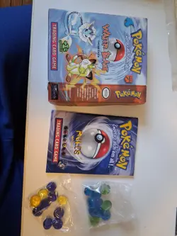 Pokemon Water Blast Theme Jungle Edition Box w/ Book and Counters No Cards - Image 1