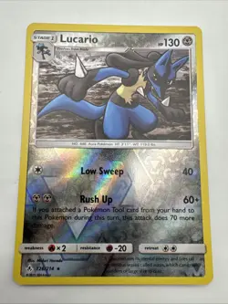 Pokemon Lucario Holo Card 126/214 Unbroken Bonds Series - Image 1