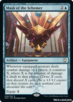 MTG Mask of the Schemer Card #28 Commander: Streets of New Capenna LP Magic - Image 1