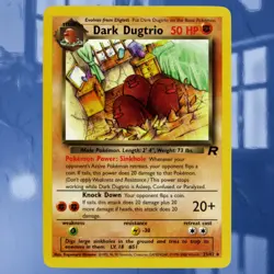 Pokemon Dark Dugtrio #23/82 Team Rocket Non-Holo Card ☆Near-Mint☆ See Photos - Image 1