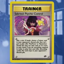 Sabrina's Psychic Control #121/132 Gym Challenge Non-Holo Pokemon Card ☆Near-Min - Image 1