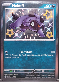 Mobtiff SVP071 Paldeas Schicksale Shiny Promo Pokemon Pokemon Karte Deutsch NM - Image 1