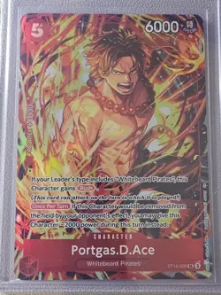 Portgas.D.Ace (Illustration Box Vol.5) OP-PR ST15-005 Foil SR NM One Piece Promo - Image 1