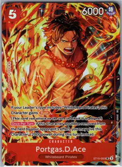 Portgas.D.Ace (Illustration Box Vol.5) OP-PR ST15-005 Foil SR NM One Piece Promo - Image 1