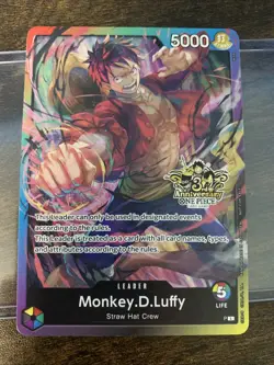 Monkey.D.Luffy Promo Leader - 3rd Anniversary Tournament 3 Brothers Pack - ENG - Image 1