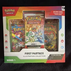 Pokemon TCG First Partner Illustration Collection Series 1 Sealed Box 3 Promos - Image 1